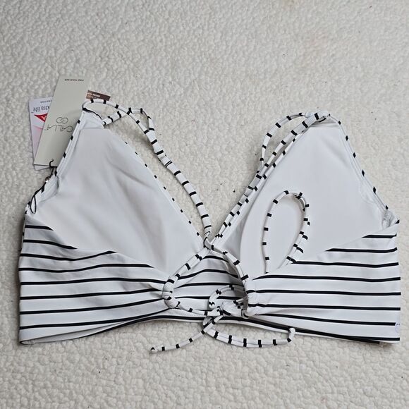 1160 NWT CALIA Women's Double Strap Triangle Bikini Low Support Swim Top - Picture 4 of 6